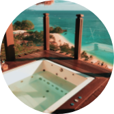 Construction of wellness areas (sea therapy- jacuzzi-hammam)
